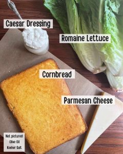 Caesar Salad Elevated with Crunchy Tater Garnishes