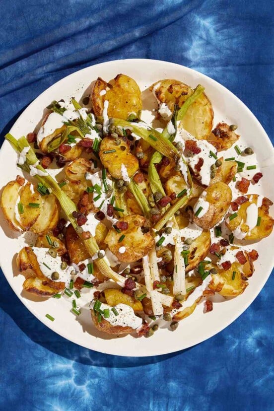 Crispy Crushed Potato Salad Recipe