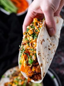 Crunchy Wrapped Chicken Tacos