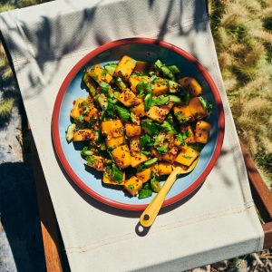 Cucumber Crunch Salad with Tofu