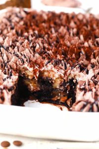 German Chocolate Poke Cake Instructions