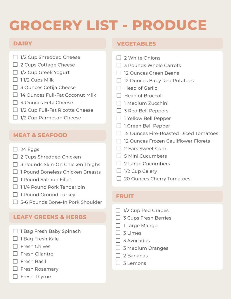 High-Protein Meal Plan for 7 Days