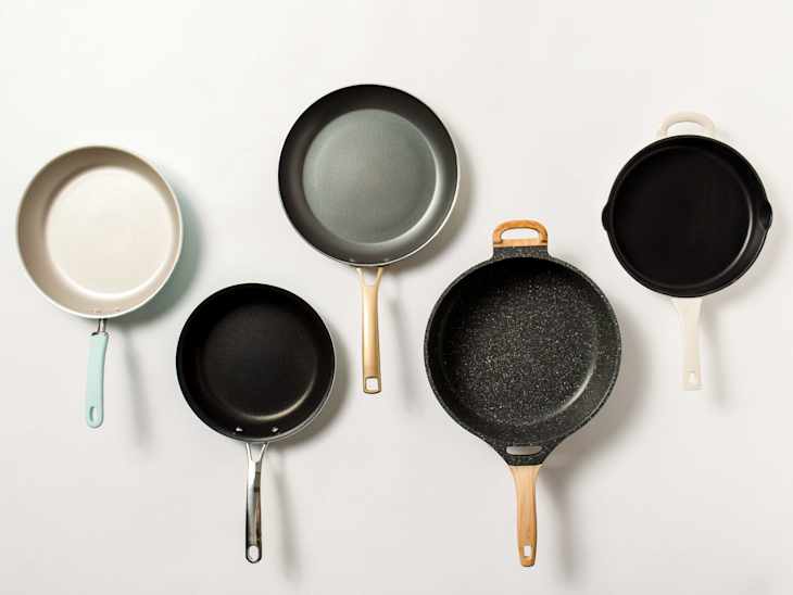 Celebrity skillets lined up.
