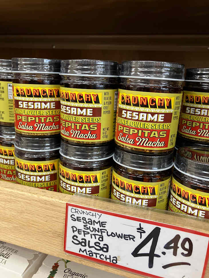 Trader Joe's Crunchy Sesame, Sunflower Seeds, Pepitas, Salsa Macha