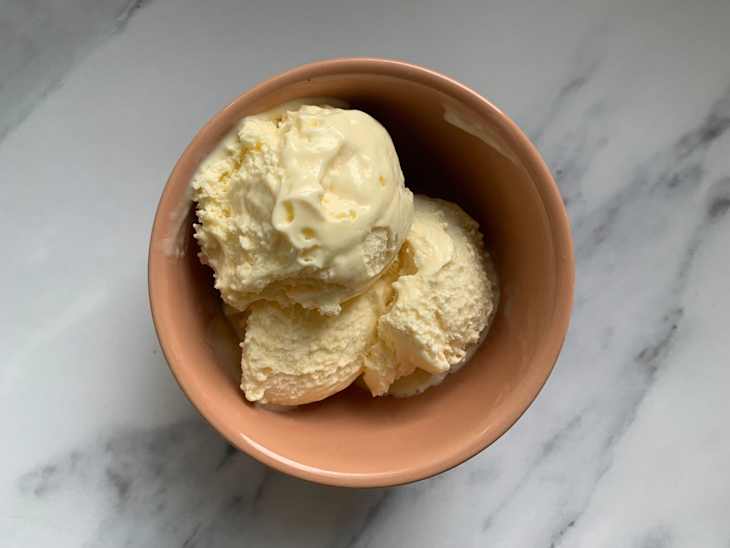 Chile lime on vanilla ice cream.