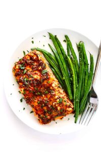 Recipe for Salmon with Honey Mustard Glaze