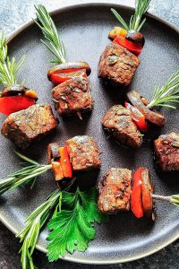 Skewered Barbecued Meat Treats