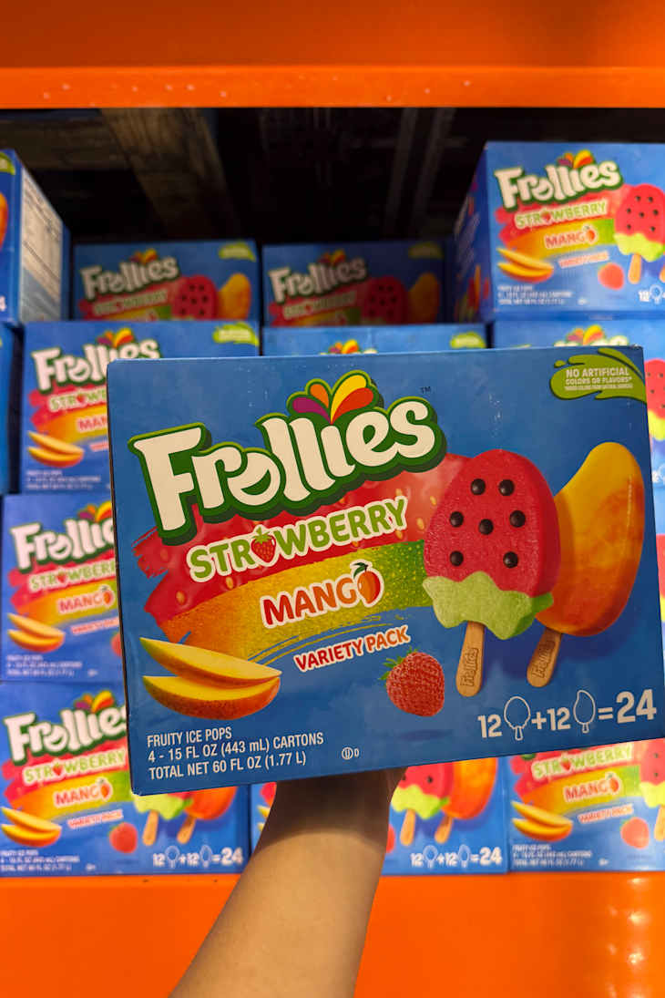 Frollies Mango and Strawberry Popsicles