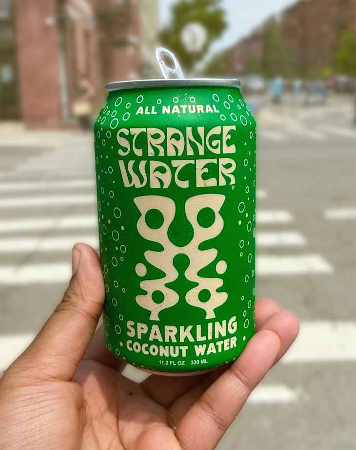 Strange Water Sparkling Coconut Water, 4 Pack