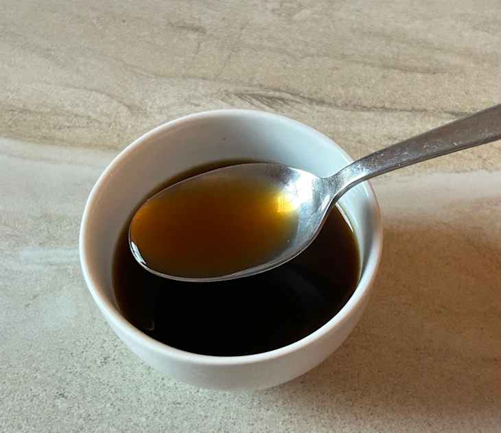 Four-ingredient sauce made with water, honey, lemon juice, and Worcestershire sauce.