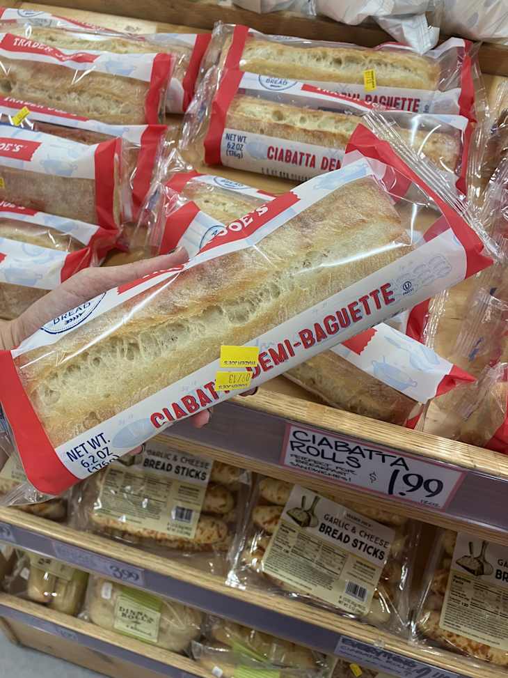 Trader Joe's ciabatta demi-baguette