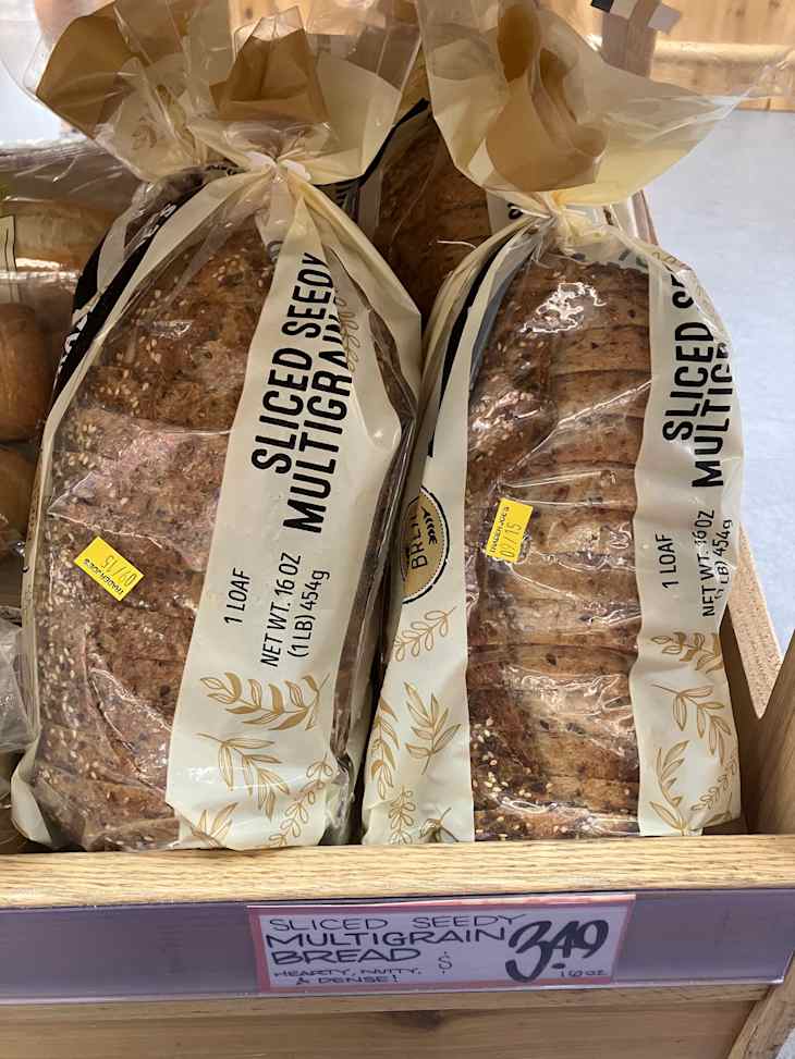 Trader Joe's sliced seedy multigrain bread