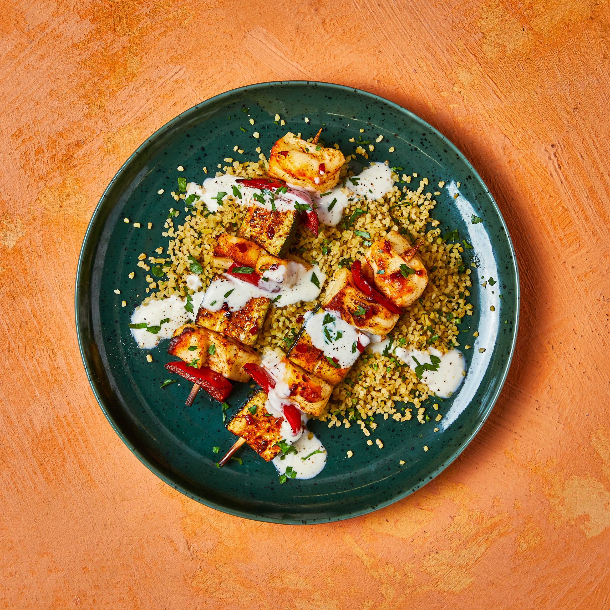 Cabbage and Halloumi Skewers Recipe