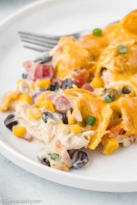 Casserole featuring White Chili Chicken and Fritos