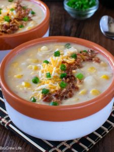 Chicken Corn Chowder Prepared Creamy Without Heavy Cream