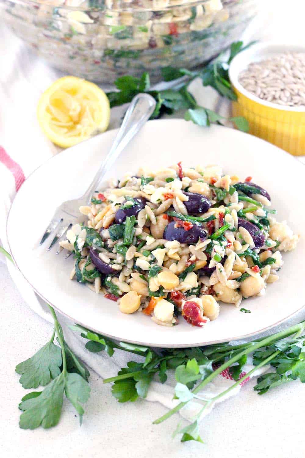 Chickpea and Orzo Salad Recipe
