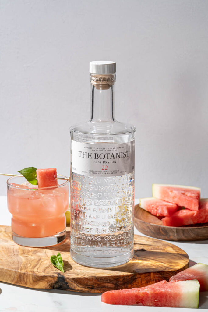 Gin Basil Smash featuring Fresh Herbs