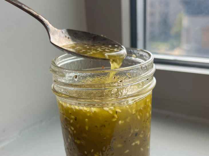Homemade house dressing.