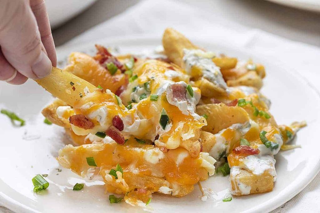 Loaded Cheese Fries topped with Extras