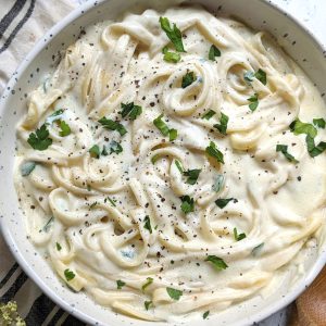 Pasta with Creamy Onion and Sour Sauce