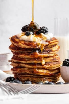 Single Serving Pancake Recipe with Cottage Cheese