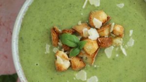 Summer Romance Note and Courgette Soup Recipe