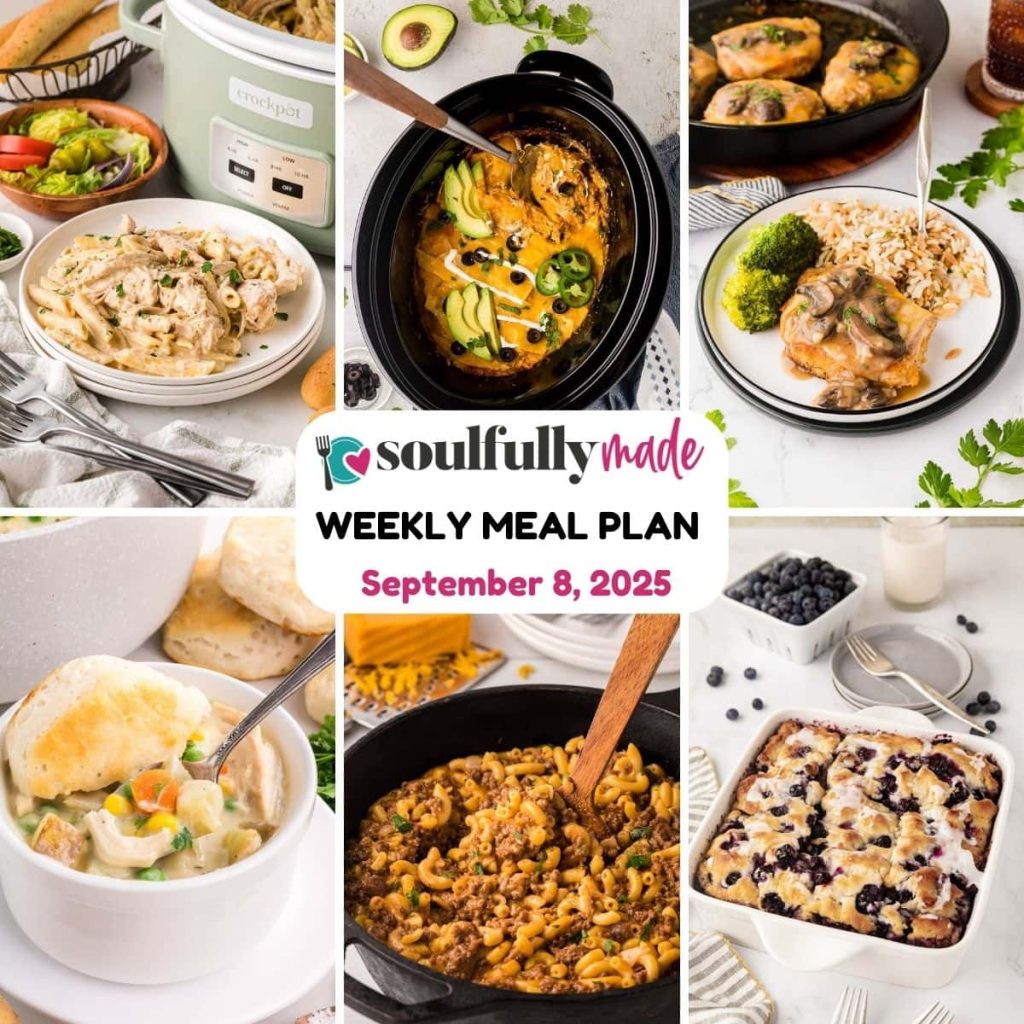 Weekly Meal Schedule for September 8, 2025