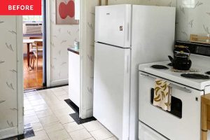 Before & After: This âTiredâ 1950s Kitchen Got a Dreamy Vintage-Inspired Makeover (The Green Cabinets!)