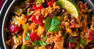 Chicken Fajita Rice Skillet Dish