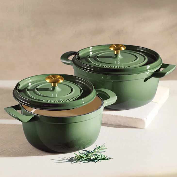 Tramontina 4-quart & 6-quart Enameled Cast Iron Round Dutch Oven at Costco