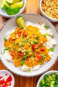 Hearty Chicken and Pumpkin Curry Prepared in a Slow Cooker