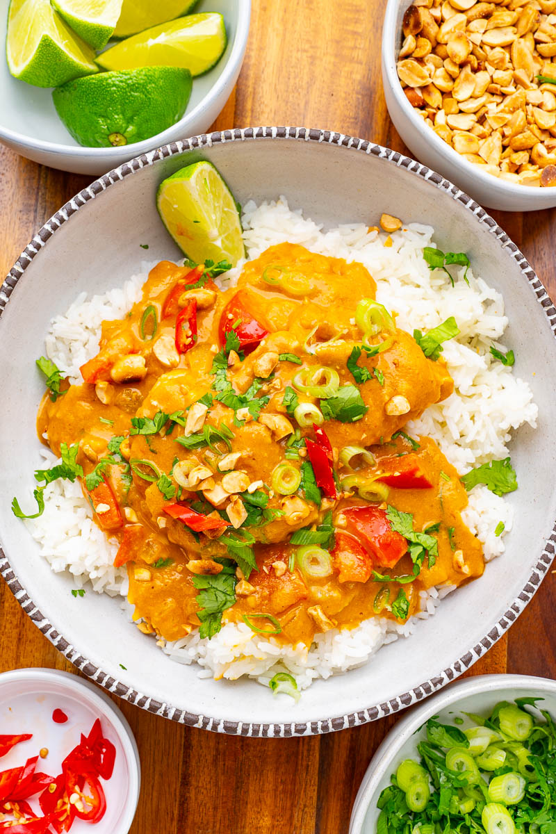 Hearty Chicken and Pumpkin Curry Prepared in a Slow Cooker