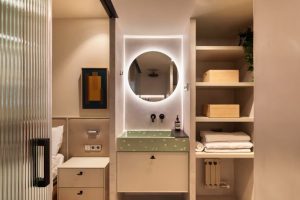 I Put a Dish-Drying Rack in My Tiny Bathroom, and It Changed Everything