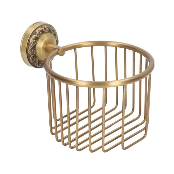 Brass Antique Toilet Roll Holder at Amazon