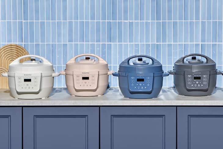 Instant Pot rio appliances lined up.