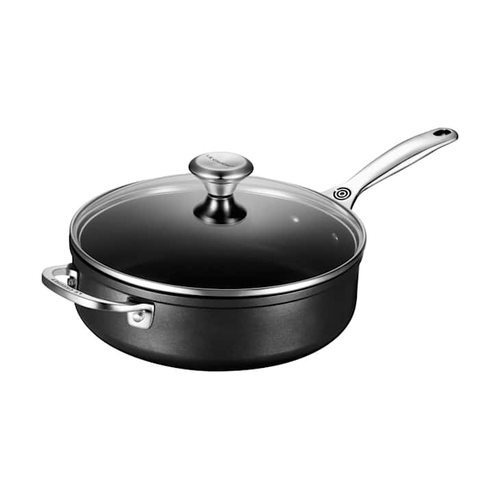 Le Creuset 4.25-Quart Toughened Nonstick PRO Saute Pan at Amazon