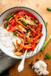 Mushroom and Pepper Stir-Fry Recipe