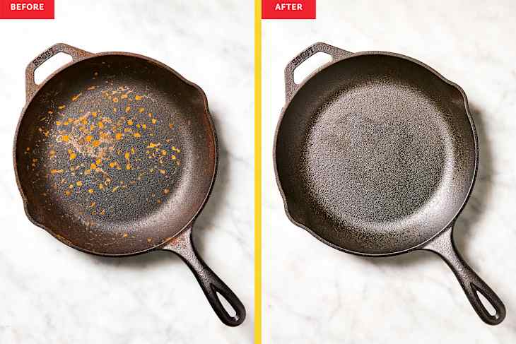 My Favorite Method for Cleaning a Cast Iron Skillet Is This Brilliant $1 Trick