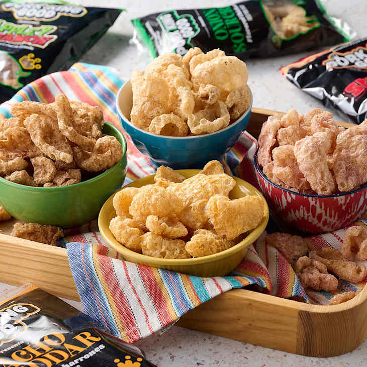 Pork King Good Bags Seasoned Pork Rinds Party Pack.