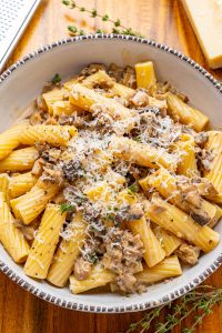 Pasta with Silky Mushroom Sauce