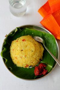 Recipe for Upma Prepared with Cracked Wheat