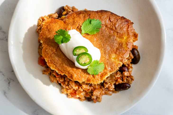 Reese Witherspoon Cornbread Chili Pie.