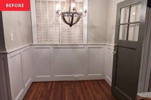 See How a Stager Transformed a Cramped Kitchen Corner into a Functional Dining Space