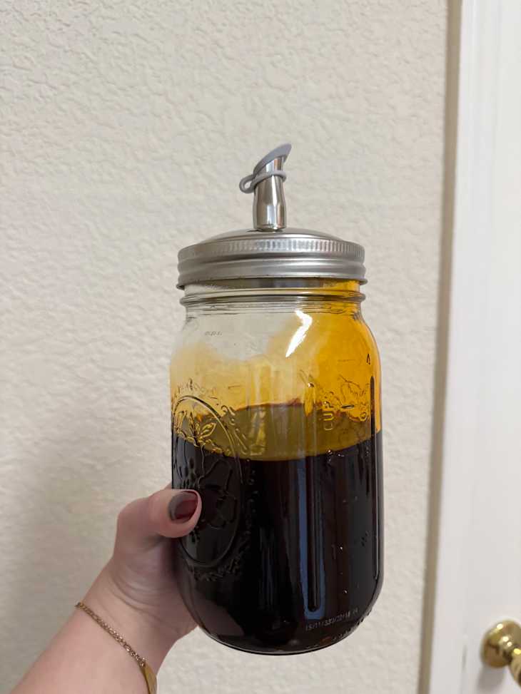 Jarware Stainless Steel Oil Cruet Lid, Wide Mouth Mason Jar Spout Lid