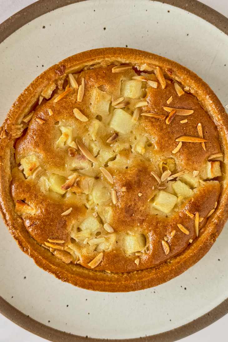 Apple frangipane tart from Aldi's.