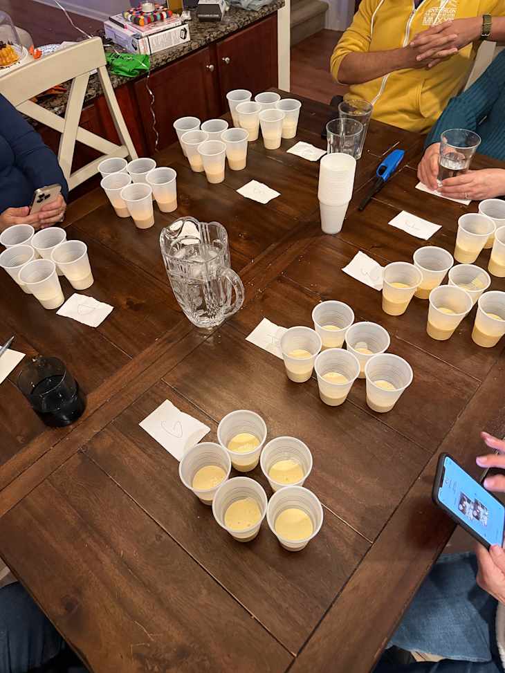 Eggnog taste test