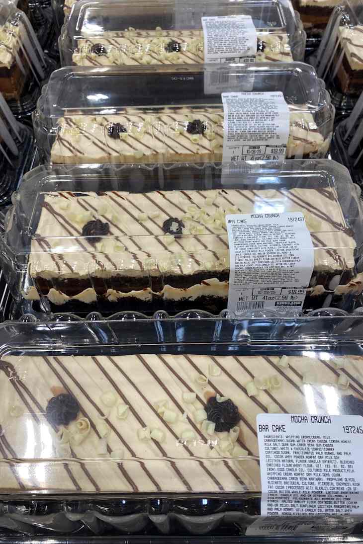 Kirkland Signature Mocha Crunch Bar Cake.