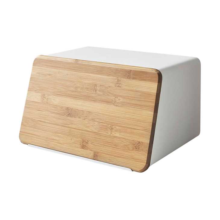 Yamazaki Bread Box with Cutting Board Lid at West Elm