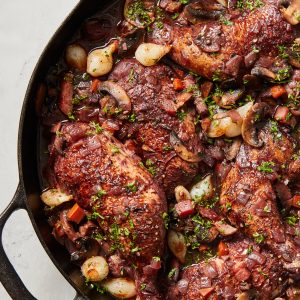 French-Style Chicken with 30 Cloves of Garlic Recipe