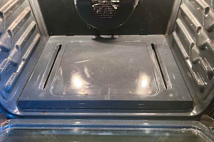 Shining interior of very clean oven